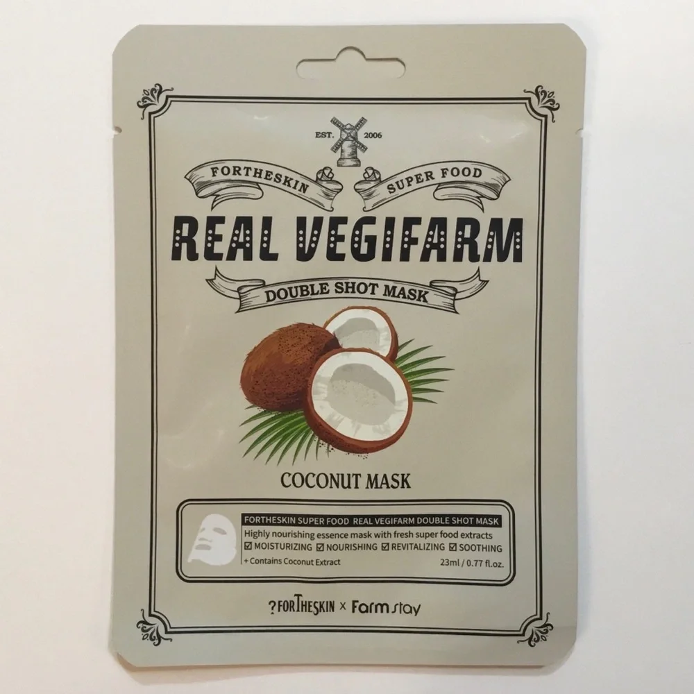 7 Assorted Real Vegifarm Double Shot Sheet Masks